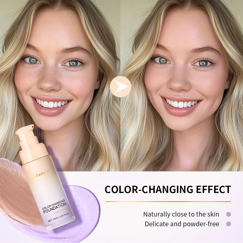 Glow Unbound LLC color changing foundation SPF 30+