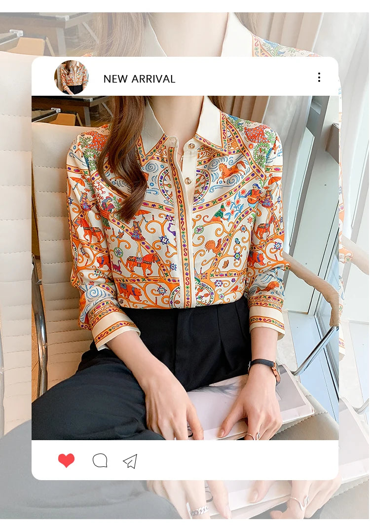 Glow Unbound LLC white floral print button-up blouse