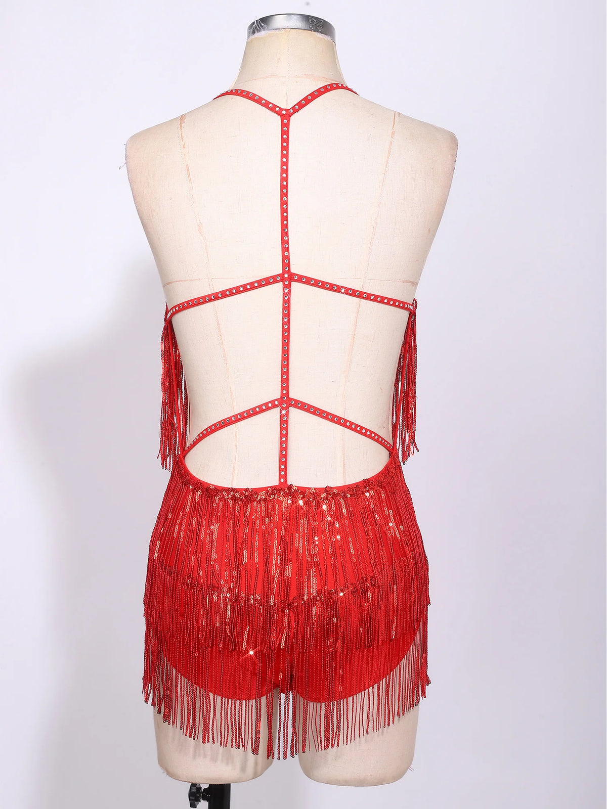 Sequin Fringe Dance Bodysuit