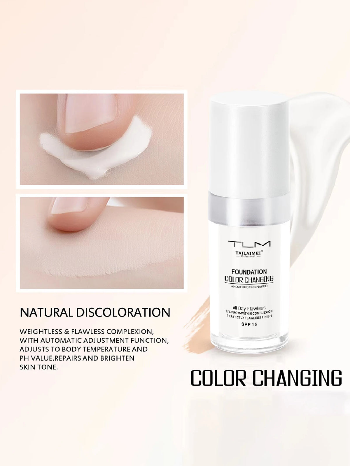 Glow Unbound LLC 30ml magic color changing foundation
