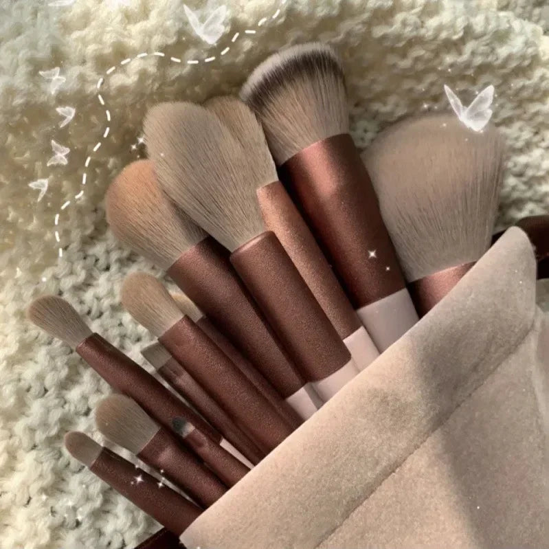 Pro Makeup Brush Set with Travel Bag