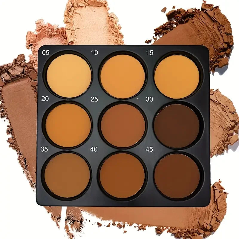 glow unbound llc Dark Bronze Foundation Palette 9-color makeup