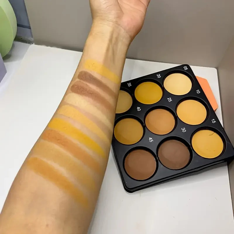 glow unbound llc Dark Bronze Foundation Palette 9-color makeup