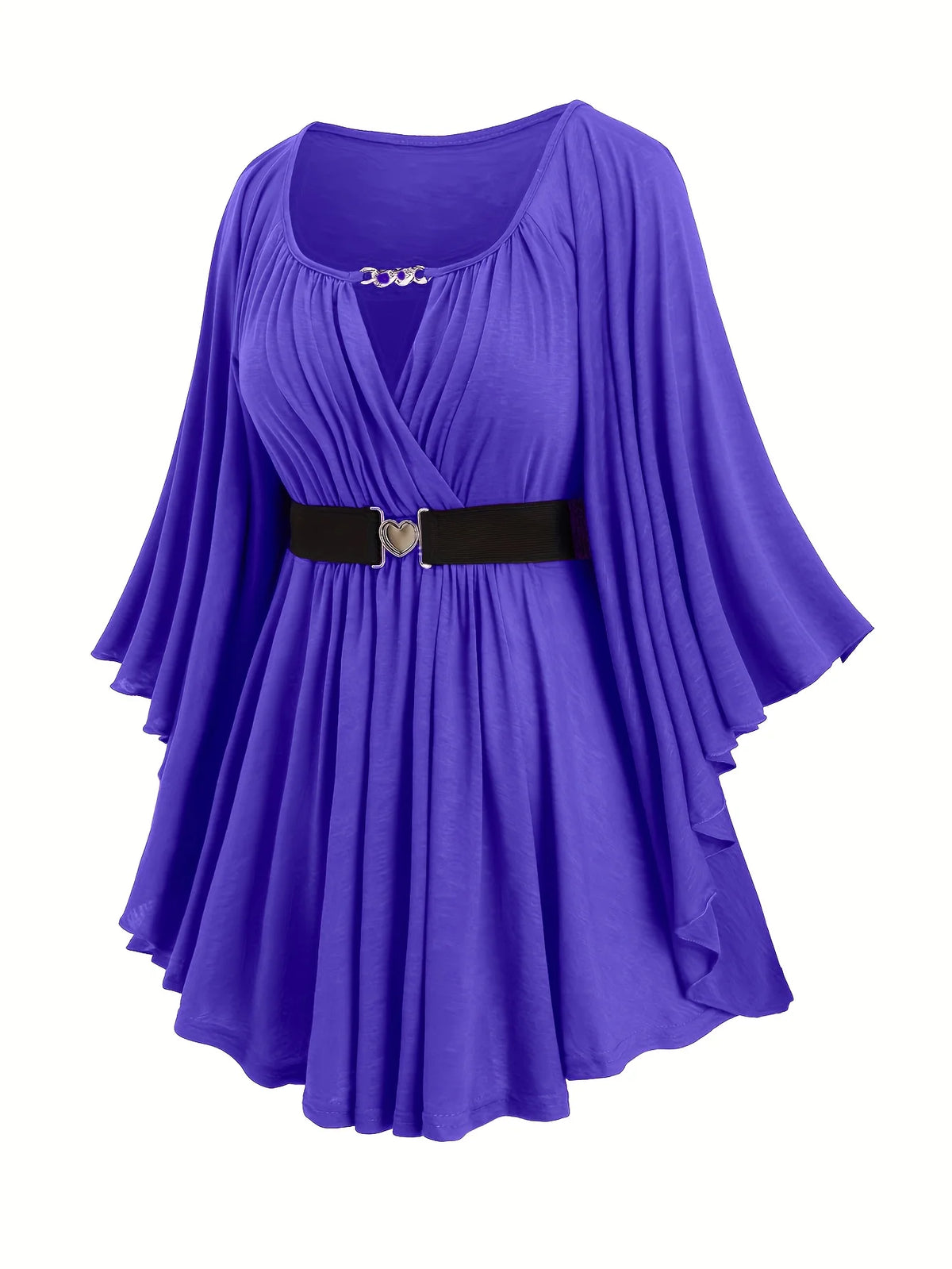 Glow Unbound LLC plus-size oversized heart-detail top