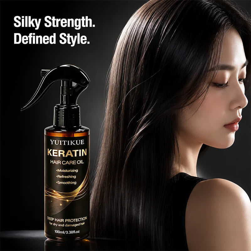 Glow Unbound LLC keratin hair oil spray