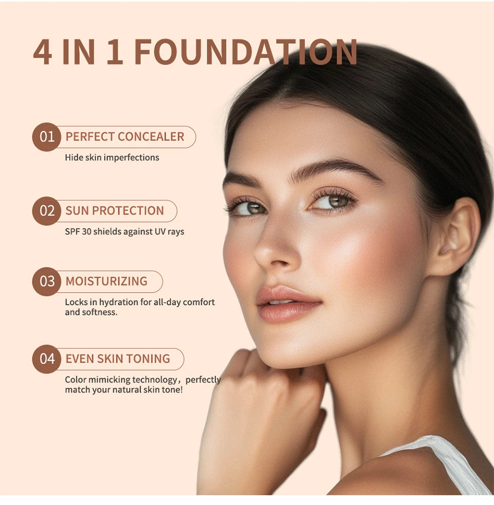 Glow Unbound LLC color changing foundation SPF 30+