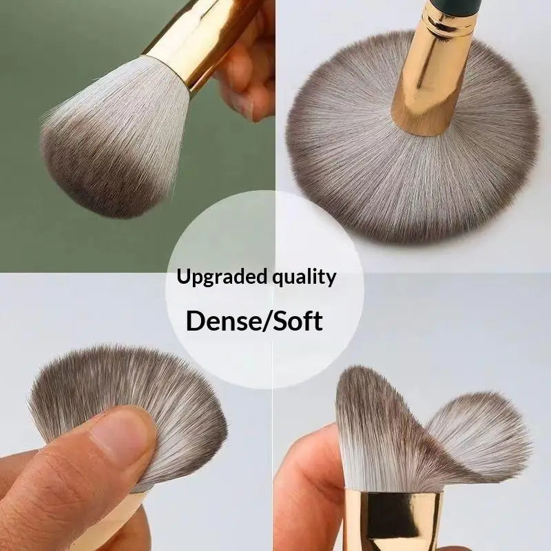 14-Piece Green Cloud Makeup Brush Set