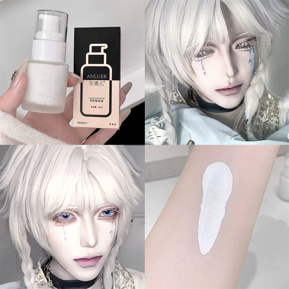 Glow Unbound LLC White Liquid Foundation full coverage makeup