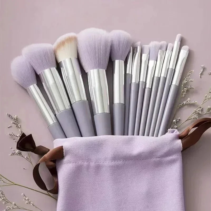 Pro Makeup Brush Set with Travel Bag