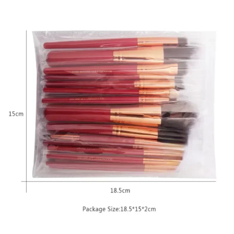 Pro Makeup Brush Set with Travel Bag