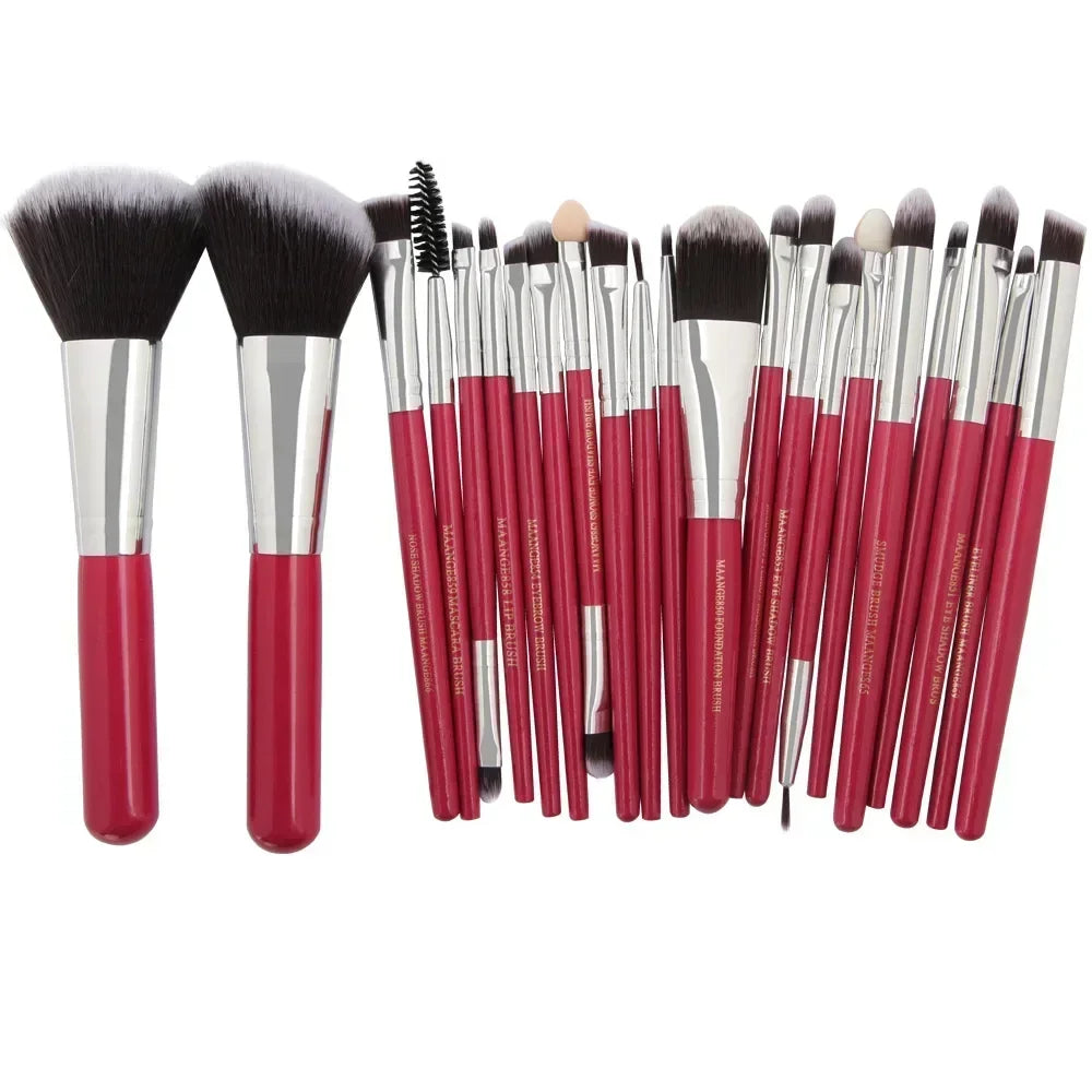 Pro Makeup Brush Set with Travel Bag