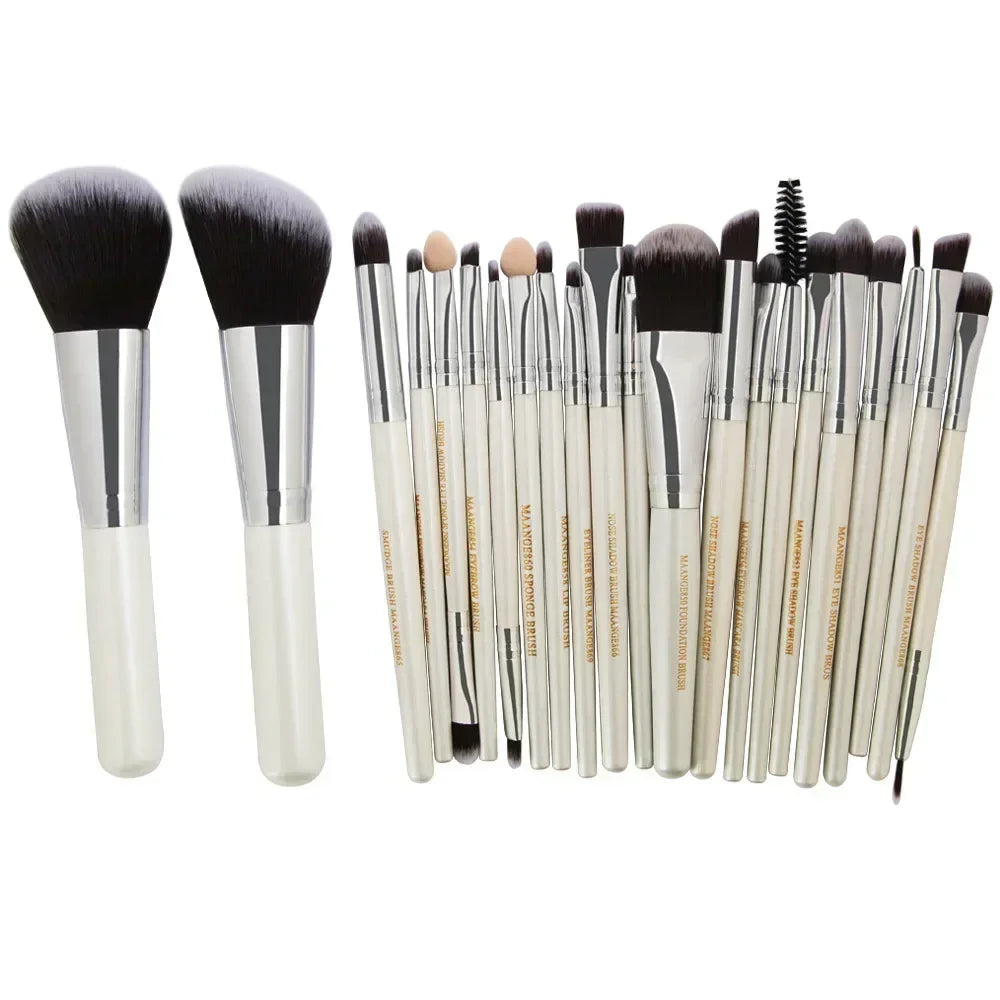 Pro Makeup Brush Set with Travel Bag