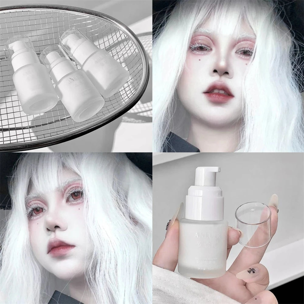 Glow Unbound LLC White Liquid Foundation full coverage makeup