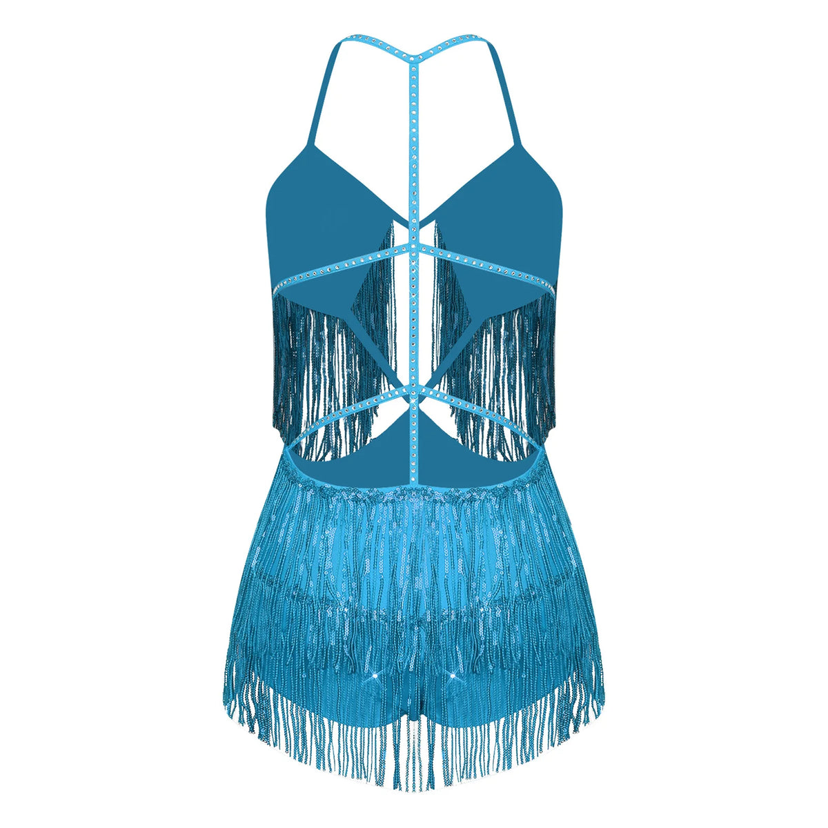 Sequin Fringe Dance Bodysuit