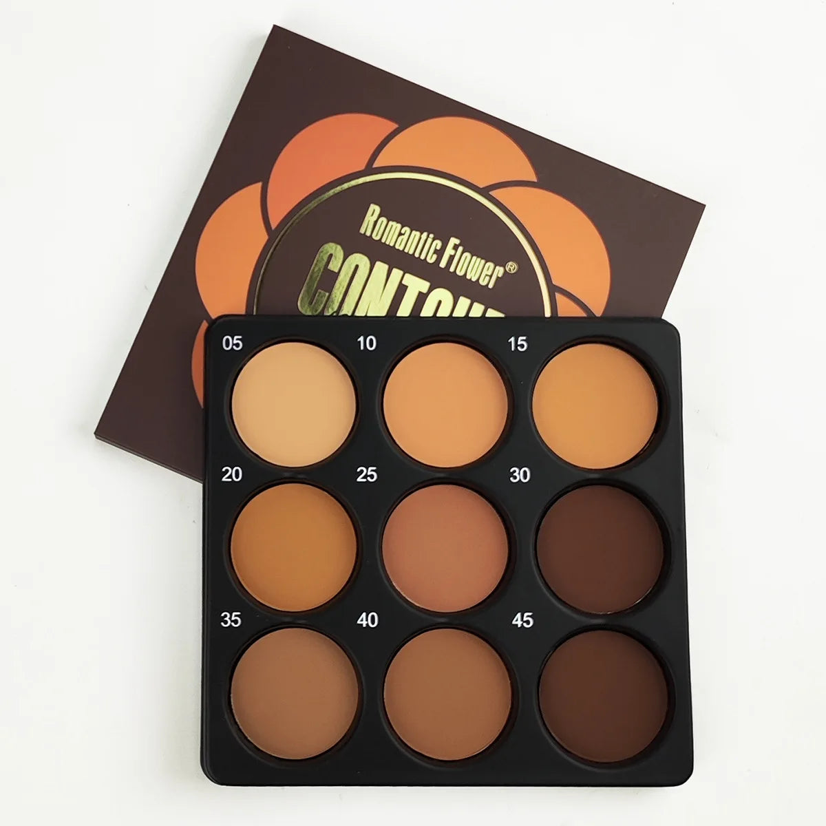 glow unbound llc Dark Bronze Foundation Palette 9-color makeup