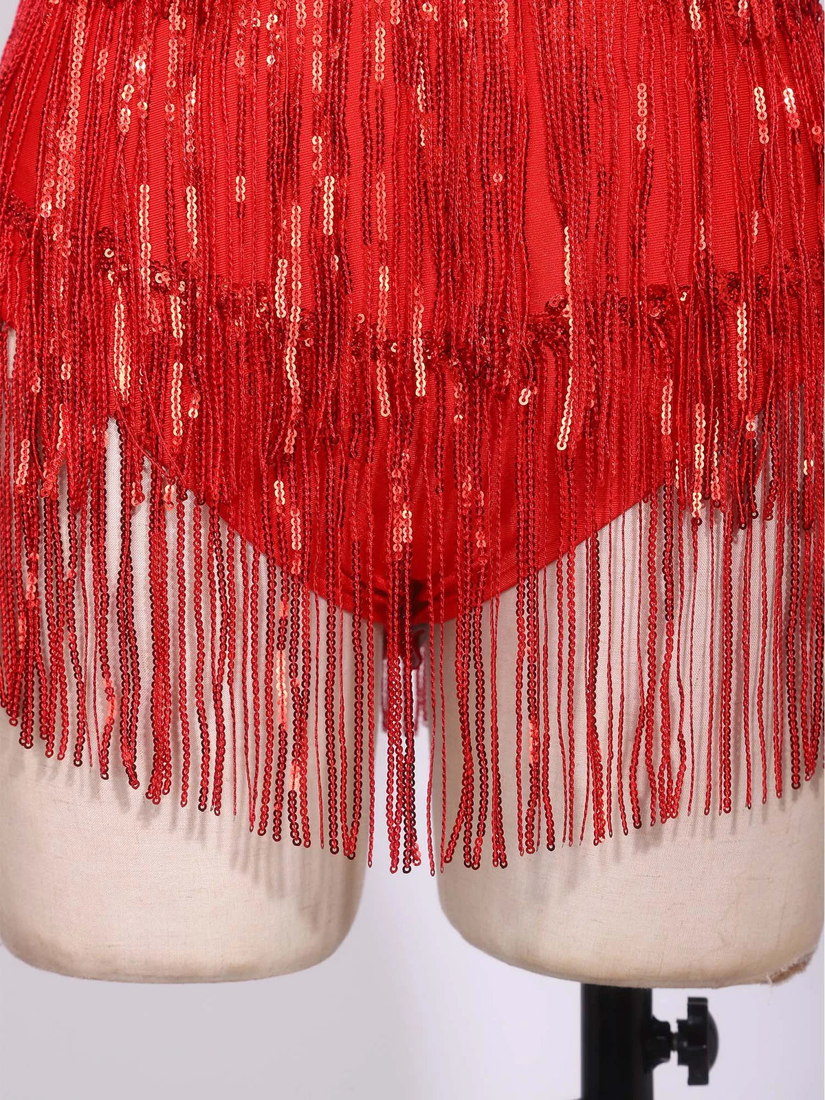 Sequin Fringe Dance Bodysuit