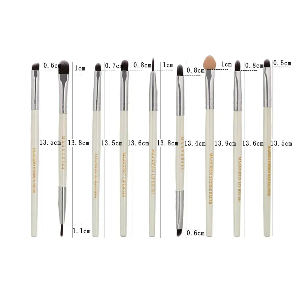 Pro Makeup Brush Set with Travel Bag