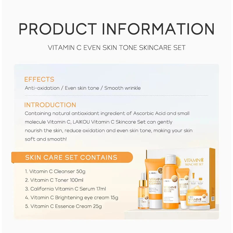 LAIKOU Vitamin C 5-Piece Skincare