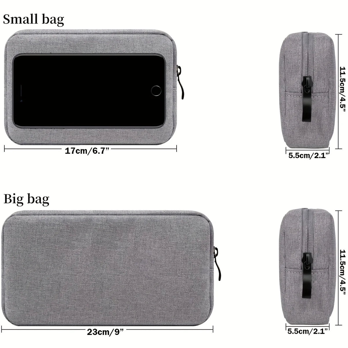 Glow Unbound LLC water-resistant tech organizer pouch