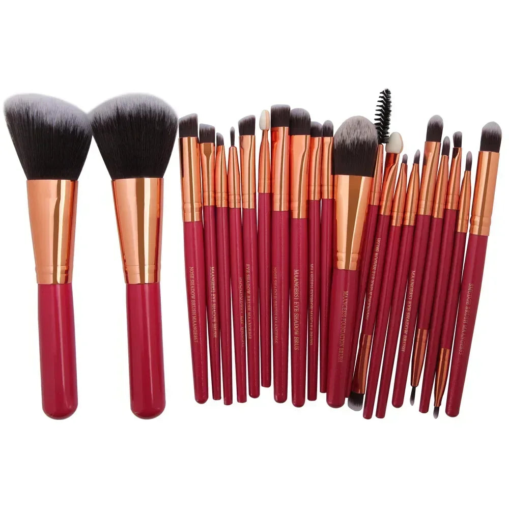 Pro Makeup Brush Set with Travel Bag