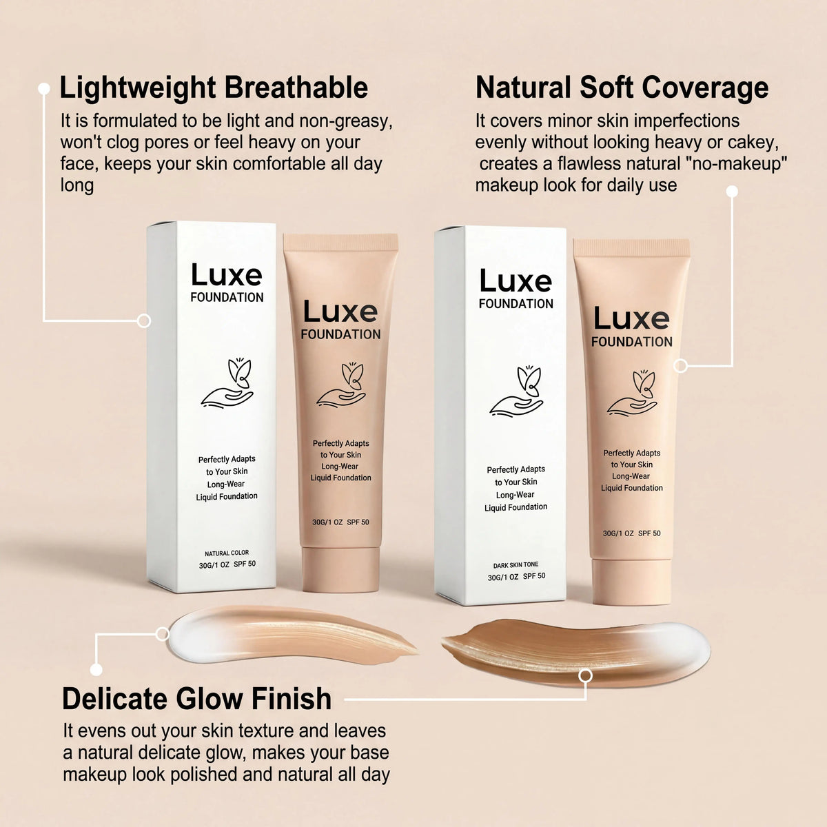 Glow Unbound LLC color changing foundation SPF 50Color Changing Foundation SPF 50 makeup