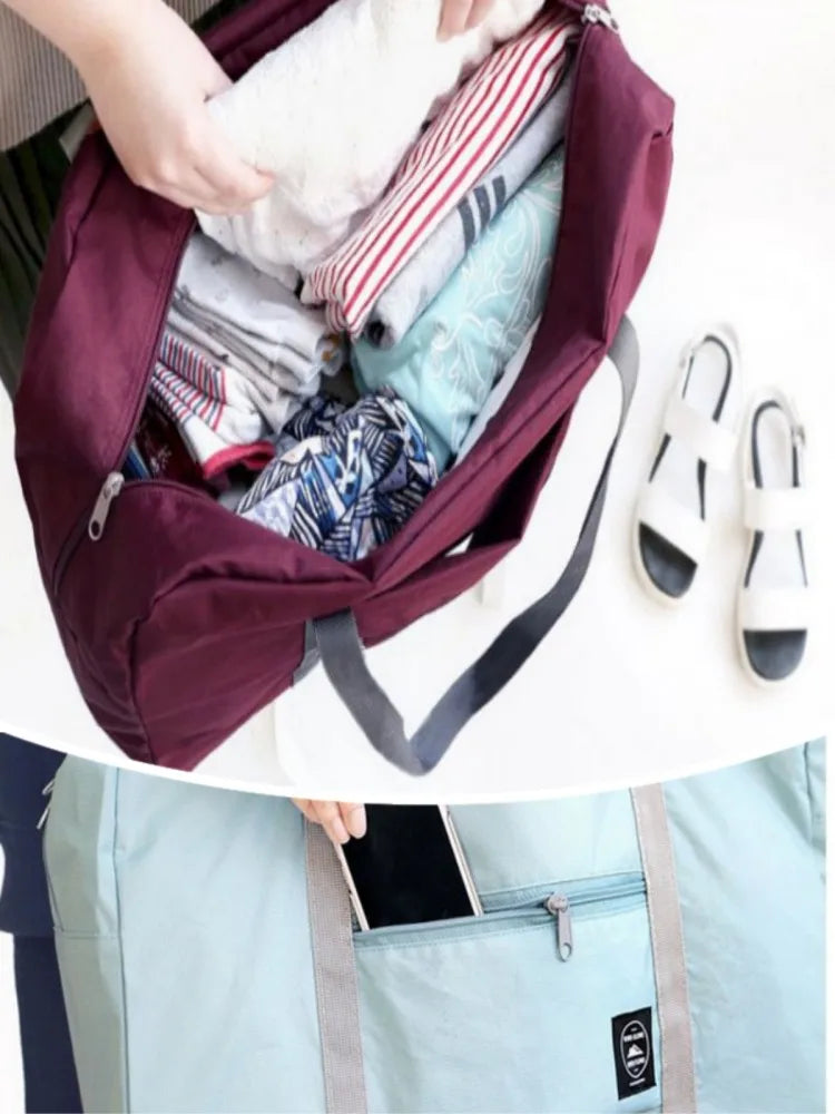 Glow Unbound LLC foldable travel duffel bag
