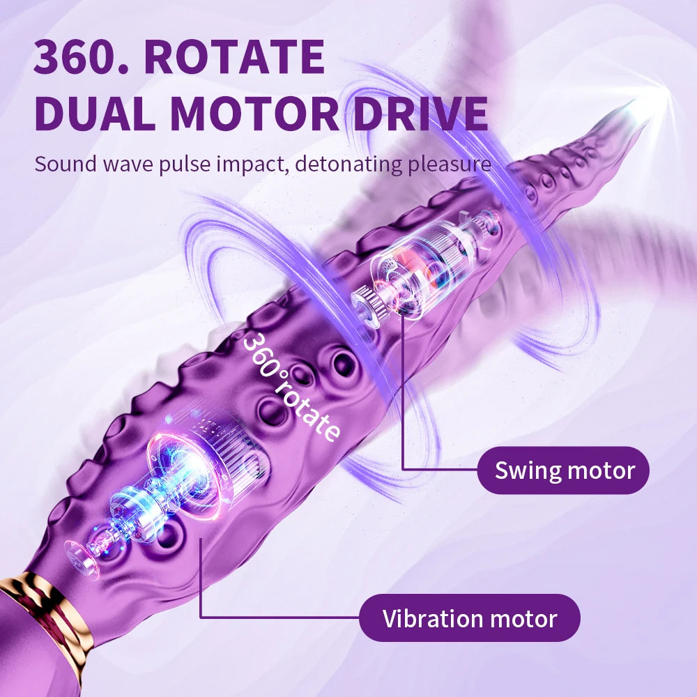 Vibrating Realistic Monster G-Spot Dildos