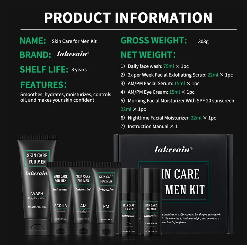 Skin Care Set for Men Essential