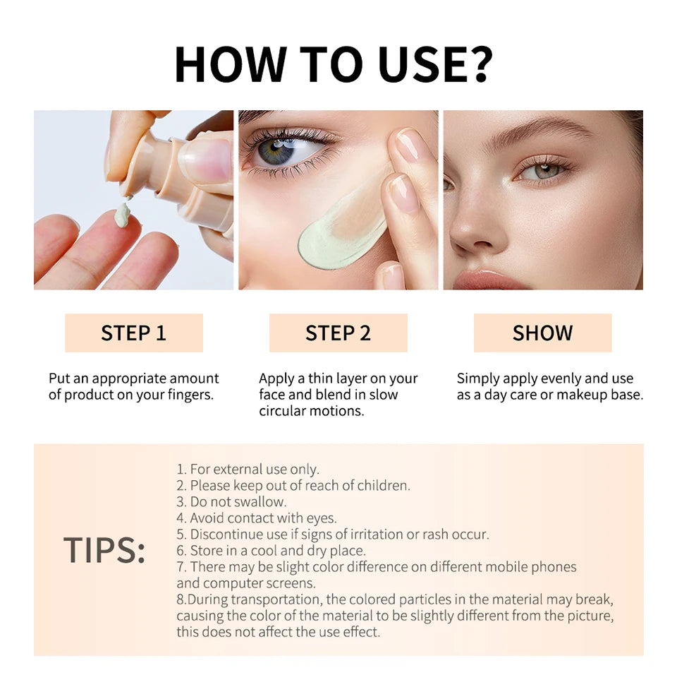 Glow Unbound LLC color changing foundation SPF 30+