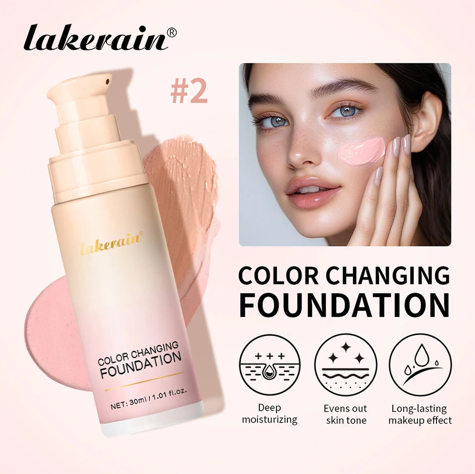 Glow Unbound LLC color changing foundation SPF 30+