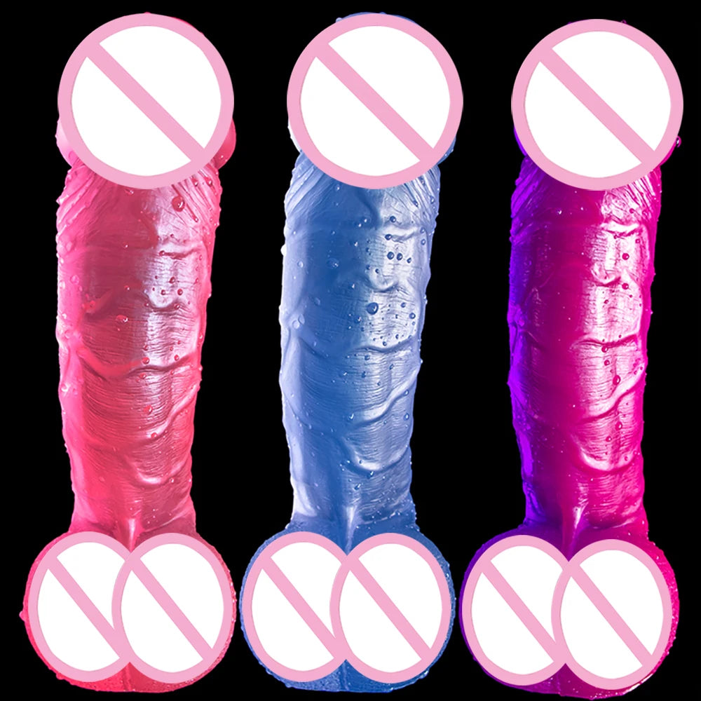 Oversized Realistic Dildos Soft Skin 