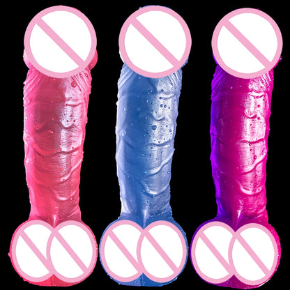 Oversized Realistic Dildos Soft Skin 