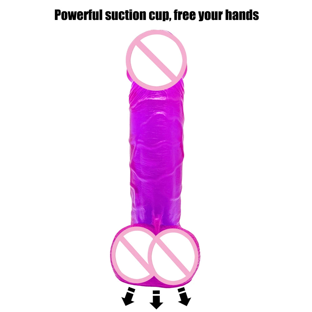Oversized Realistic Dildos Soft Skin 