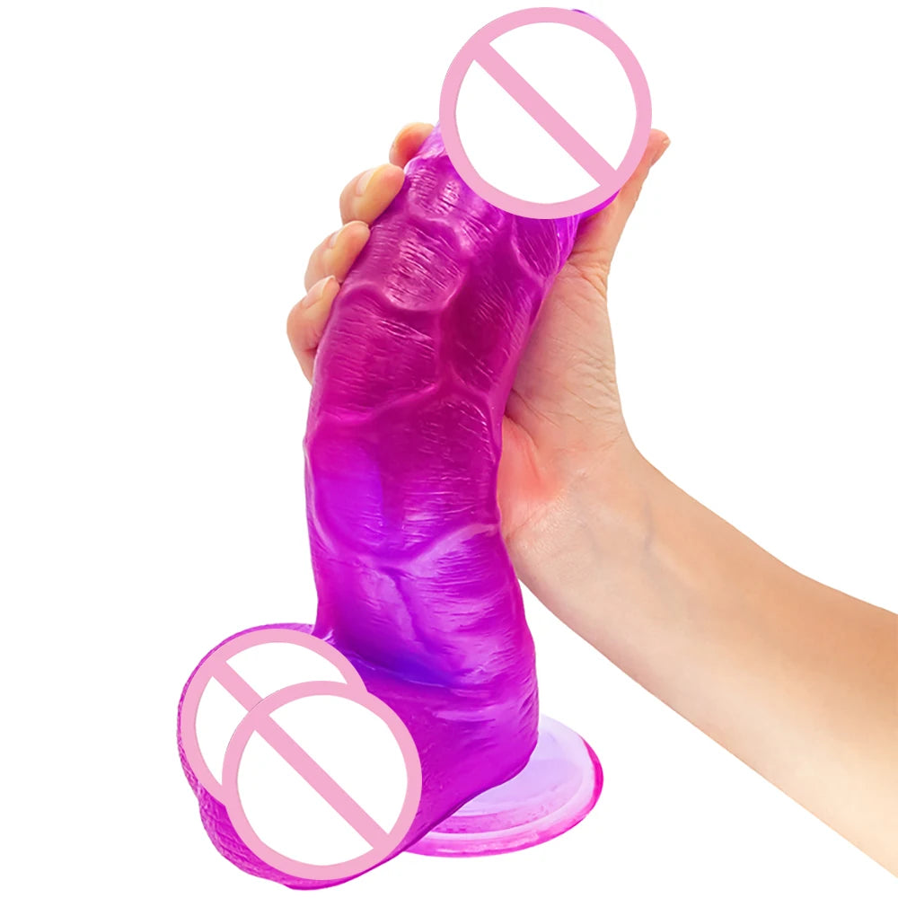 Oversized Realistic Dildos Soft Skin 