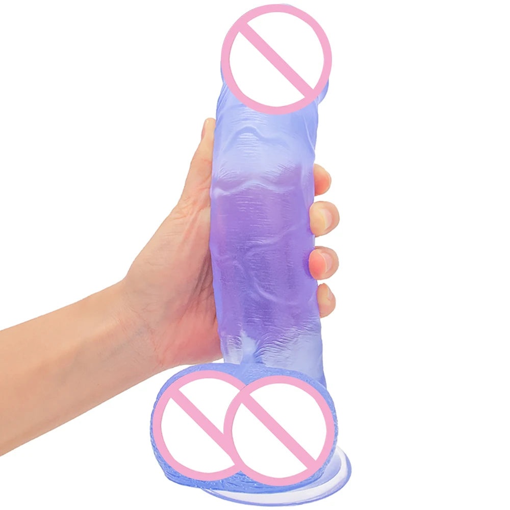 Oversized Realistic Dildos Soft Skin 