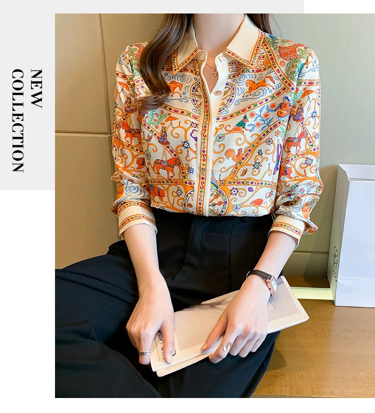 Glow Unbound LLC white floral print button-up blouse