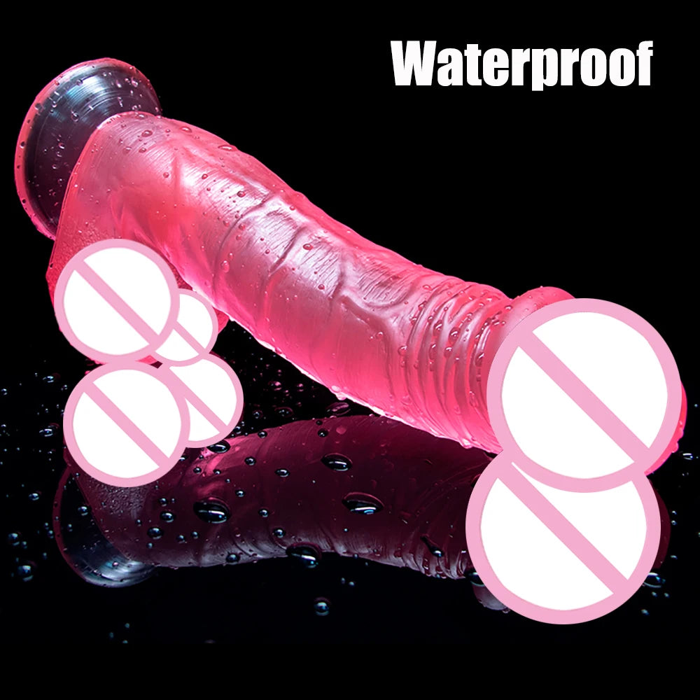 Oversized Realistic Dildos Soft Skin 