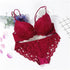 Glow Unbound LLC floral lace push-up bra and panty set