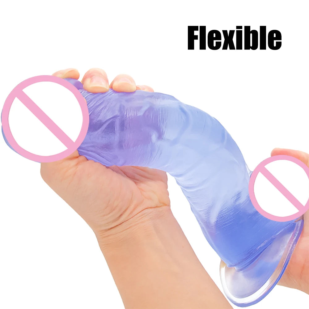 Oversized Realistic Dildos Soft Skin 