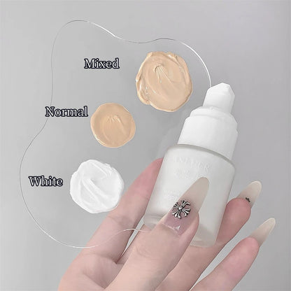 Glow Unbound LLC White Liquid Foundation full coverage makeup