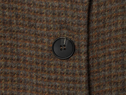 Glow Unbound LLC slim plaid collarless blazer