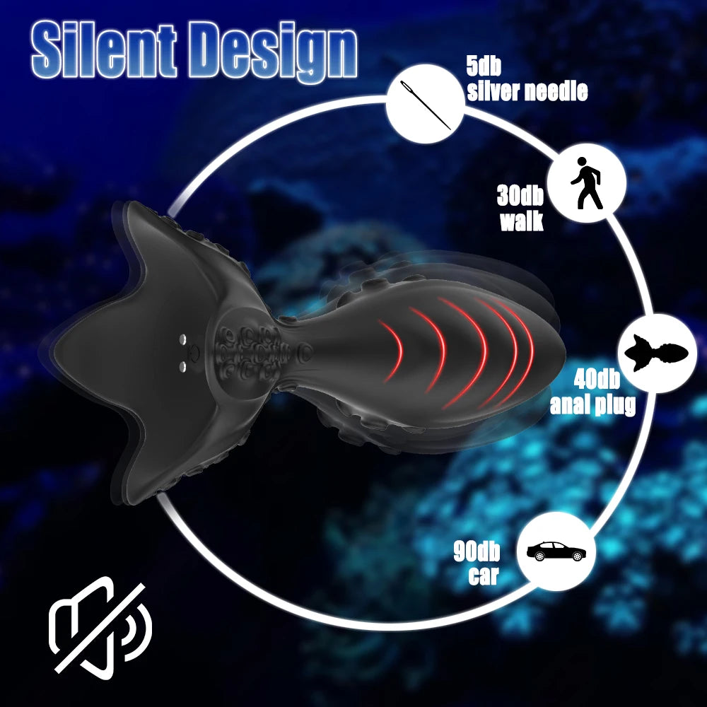 Octopus Butt Plug Vibrator 360 