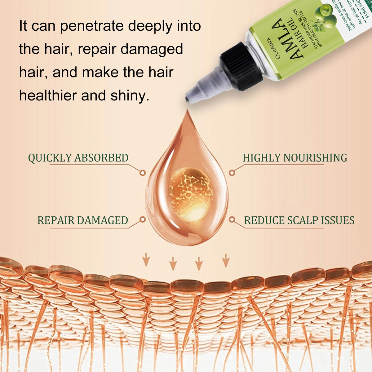 Glow Unbound LLC Amla Hair Oil for Dry Hair
