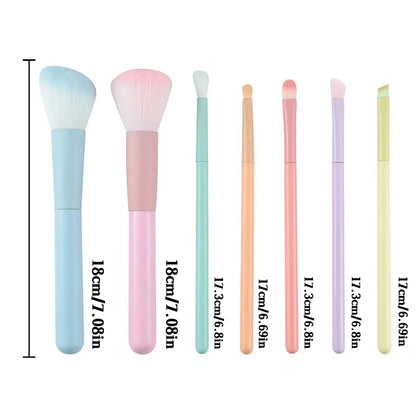 7-Piece Colorful Makeup Brush