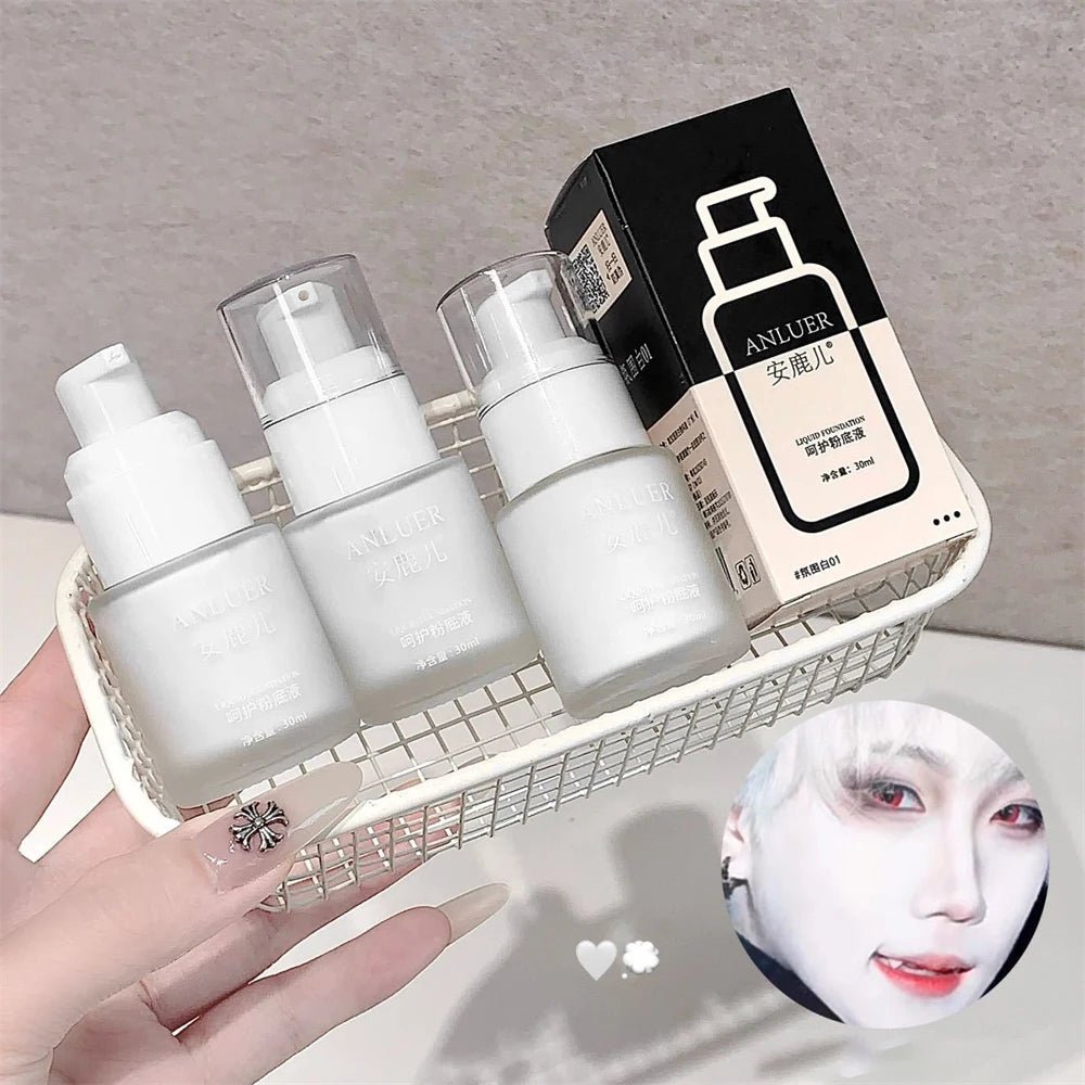 Glow Unbound LLC White Liquid Foundation full coverage makeup