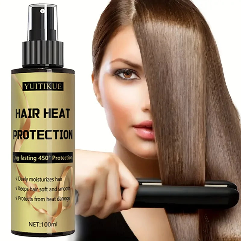 Hair heat protection spray