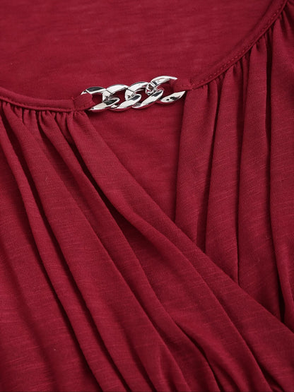 Glow Unbound LLC plus-size oversized heart-detail top