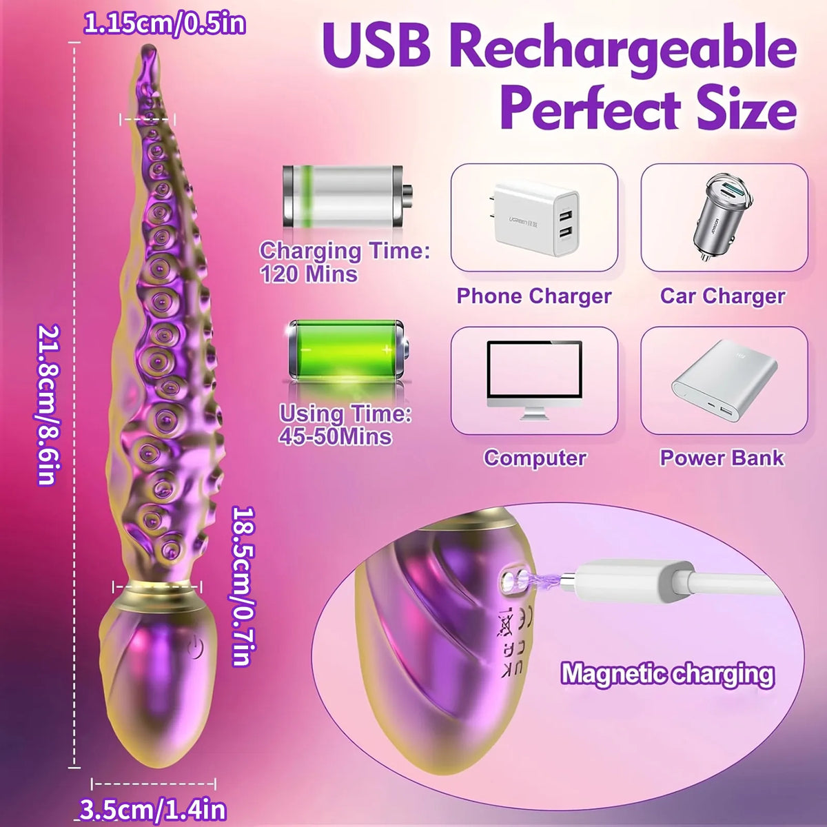 Vibrating Realistic Monster G-Spot Dildos