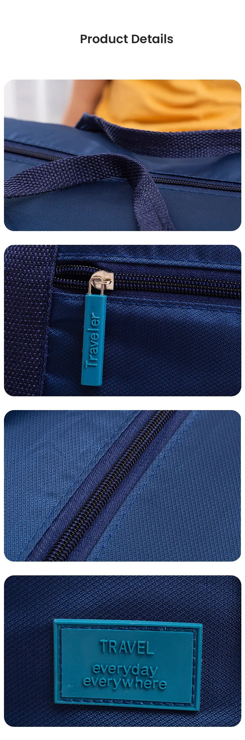 Glow Unbound LLC foldable travel duffel bag