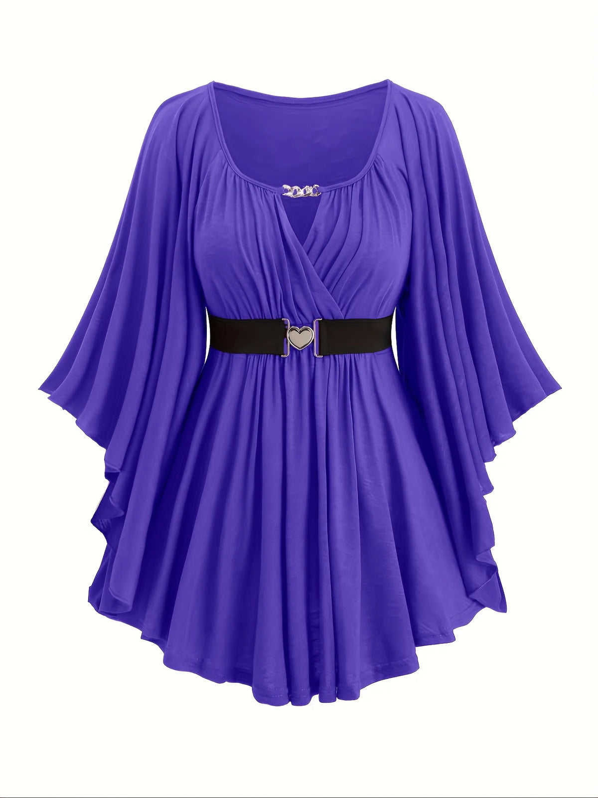 Glow Unbound LLC plus-size oversized heart-detail top